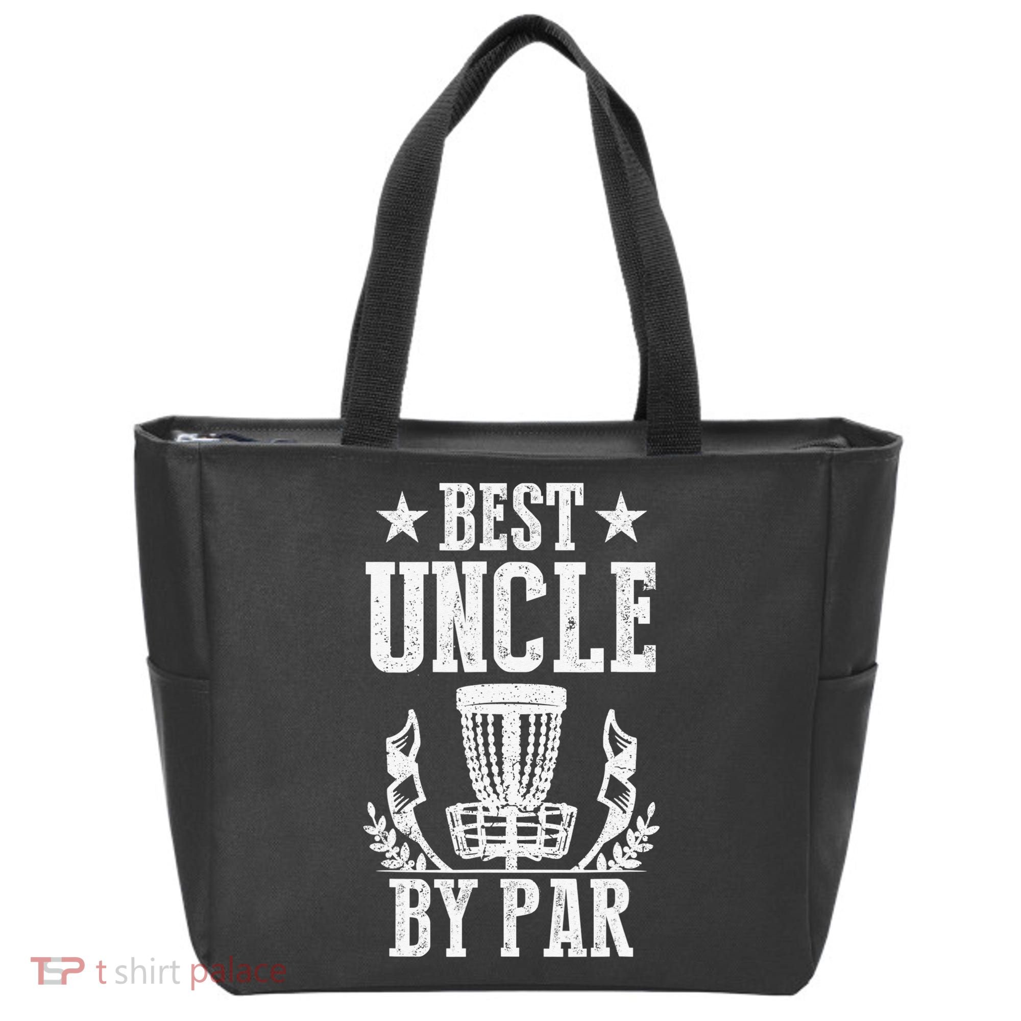 Best Uncle By Par Fathers Day Frisbee Disc Golf Tote Bag