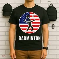 Badminton Usa T-Shirt thumb 6