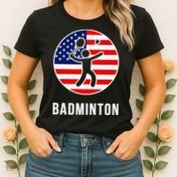 Badminton Usa Women's T-Shirt thumb 2
