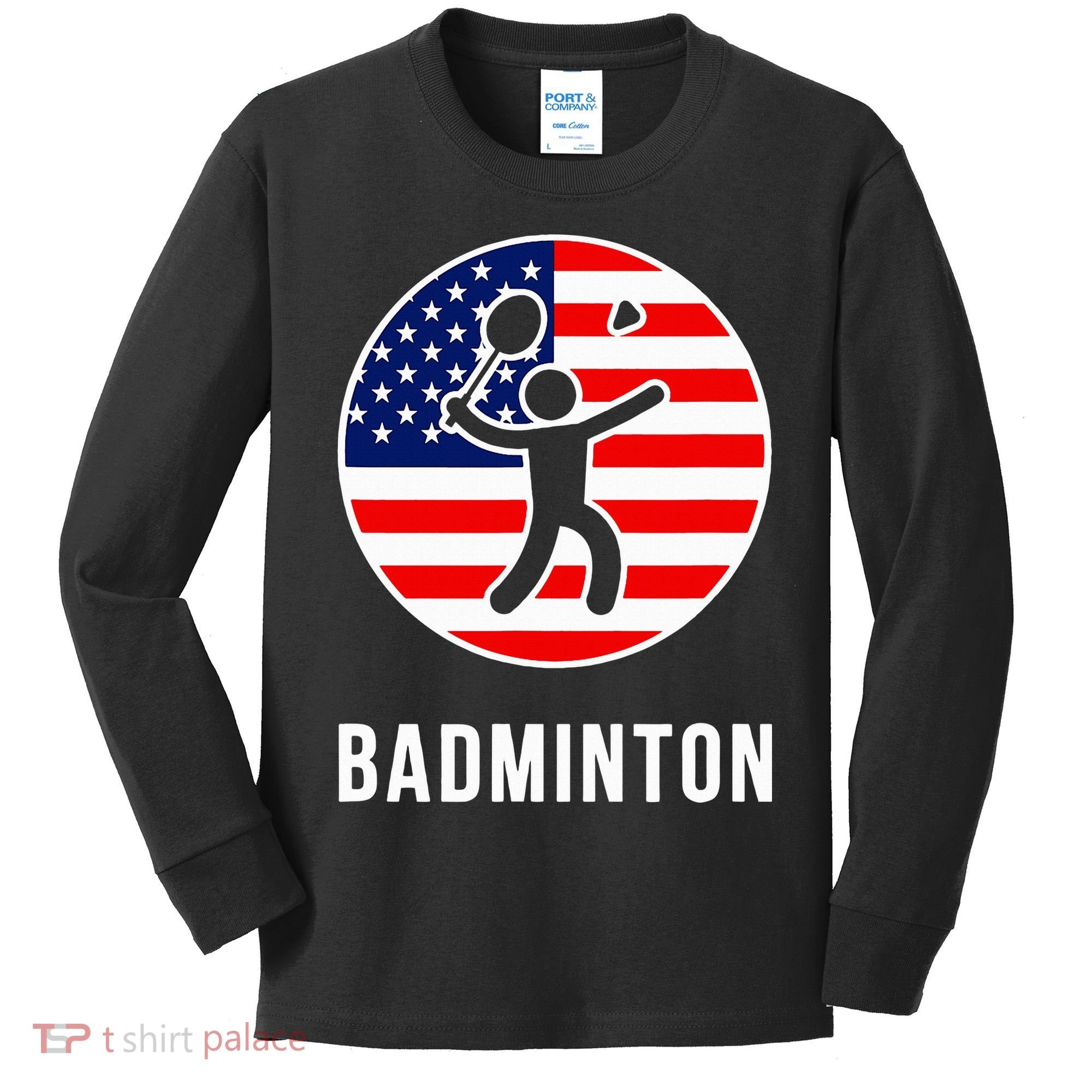 Badminton Usa Kids Long Sleeve Shirt