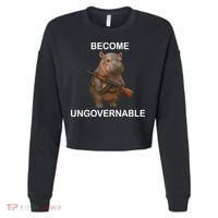 Become Ungovernable Cropped Pullover Crew thumb 0