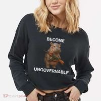 Become Ungovernable Cropped Pullover Crew thumb 2