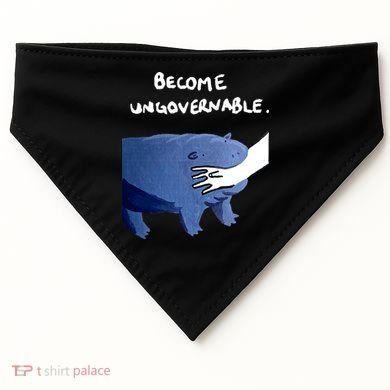 Become Ungovernable Baby Hippo Moo Deng USA-Made Doggie Bandana