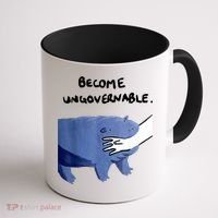 Become Ungovernable Baby Hippo Moo Deng Coffee Mug thumb 1