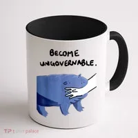 Become Ungovernable Baby Hippo Moo Deng Coffee Mug thumb 1