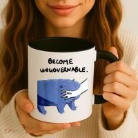 Become Ungovernable Baby Hippo Moo Deng Coffee Mug thumb 3