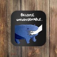 Become Ungovernable Baby Hippo Moo Deng Coaster thumb 0