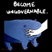Become Ungovernable Baby Hippo Moo Deng Women's Hoodie thumb 2