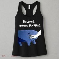 Become Ungovernable Baby Hippo Moo Deng Women's Tank Top thumb 3