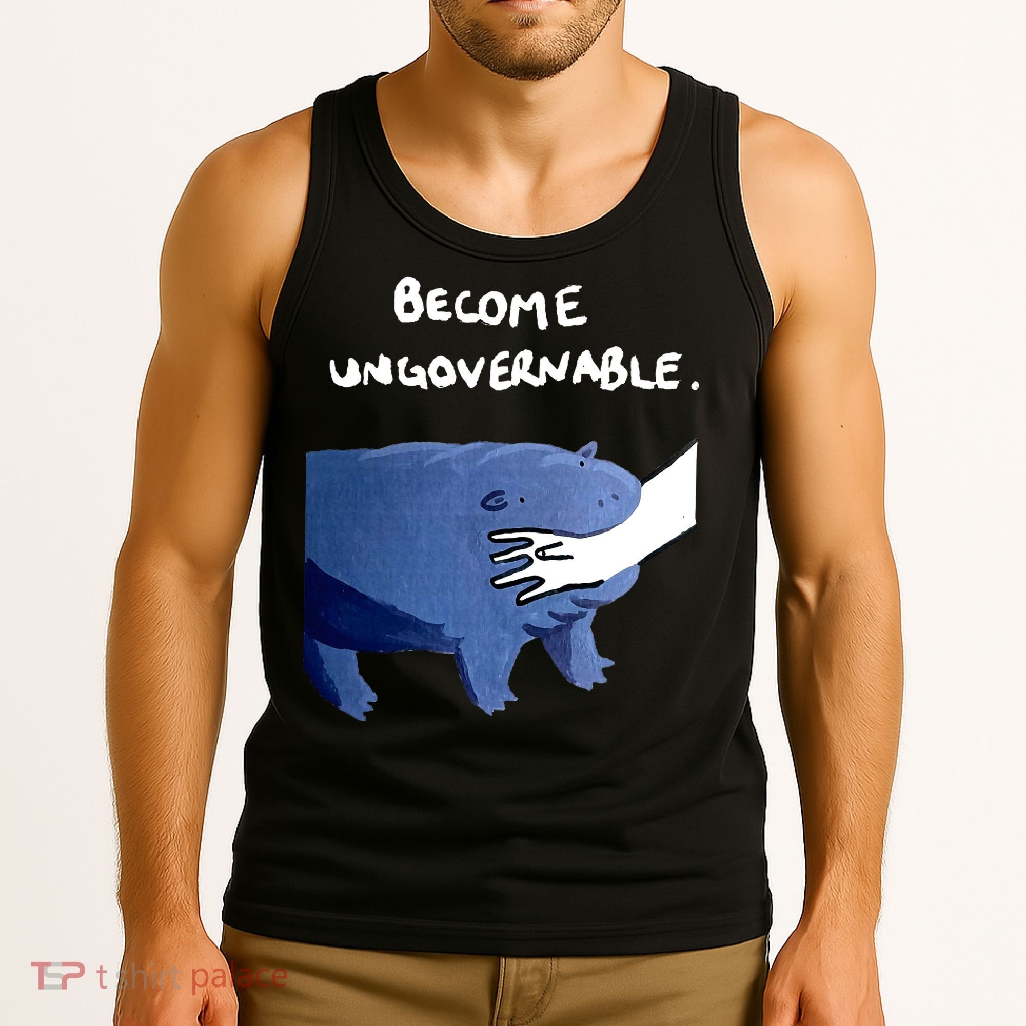 Become Ungovernable Baby Hippo Moo Deng Tank Top