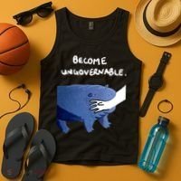 Become Ungovernable Baby Hippo Moo Deng Tank Top thumb 4