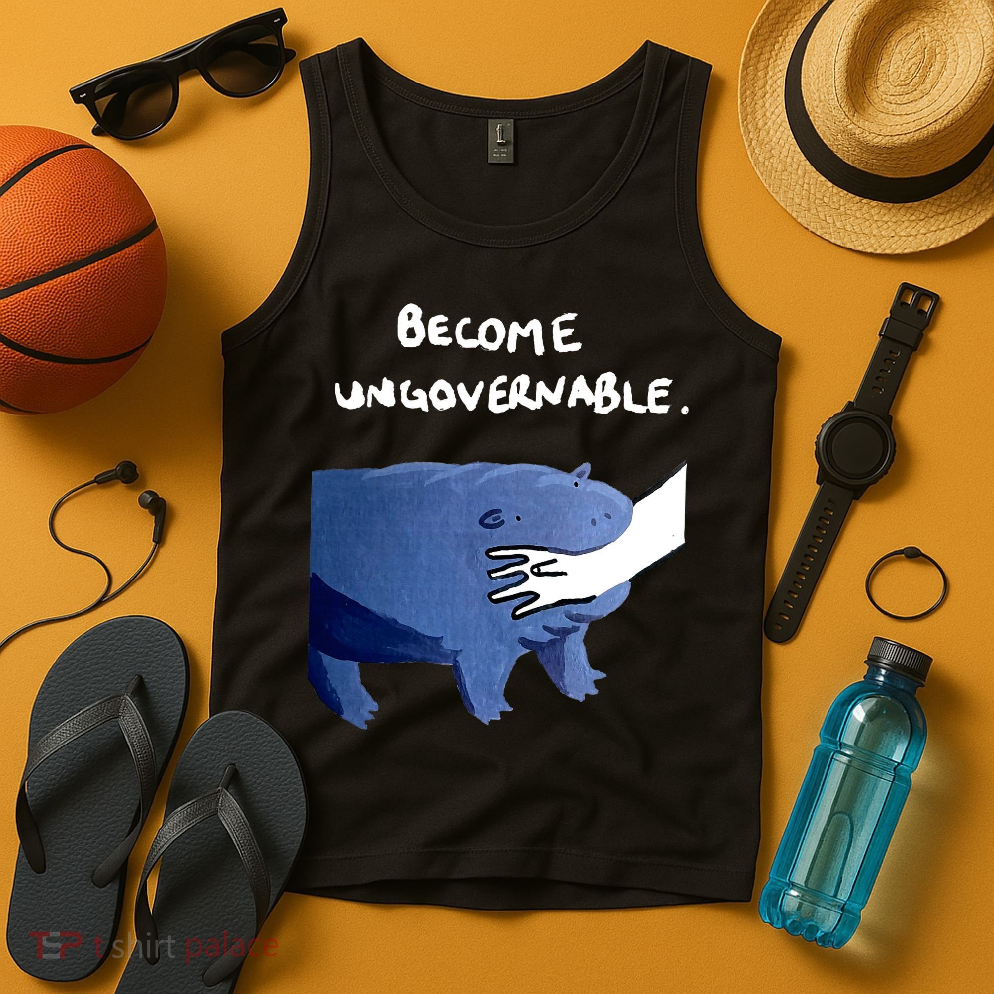 Become Ungovernable Baby Hippo Moo Deng Tank Top