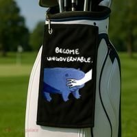 Become Ungovernable Baby Hippo Moo Deng Golf Towel thumb 2
