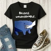 Become Ungovernable Baby Hippo Moo Deng Women's T-Shirt thumb 3
