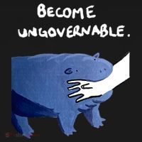 Become Ungovernable Baby Hippo Moo Deng Kids Hoodie thumb 5