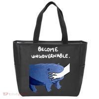 Become Ungovernable Baby Hippo Moo Deng Tote Bag thumb 0
