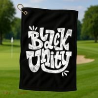 Black Unity Golf Towel thumb 1