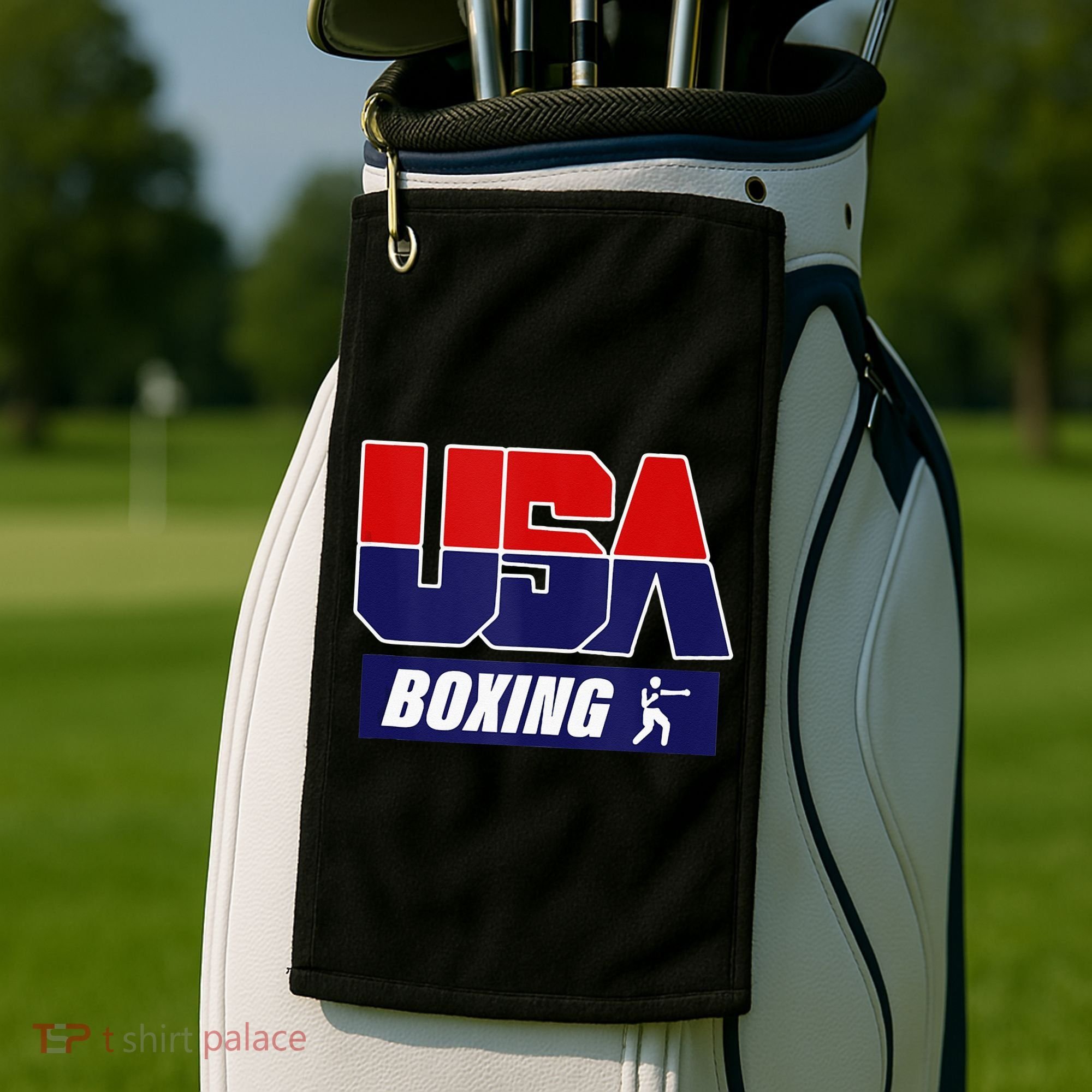 Boxing USA Golf Towel
