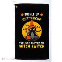 Buckle Up Buttercup You Just Flipped My Switch Golf Towel thumb 0