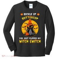 Buckle Up Buttercup You Just Flipped My Switch Kids Long Sleeve Shirt thumb 0