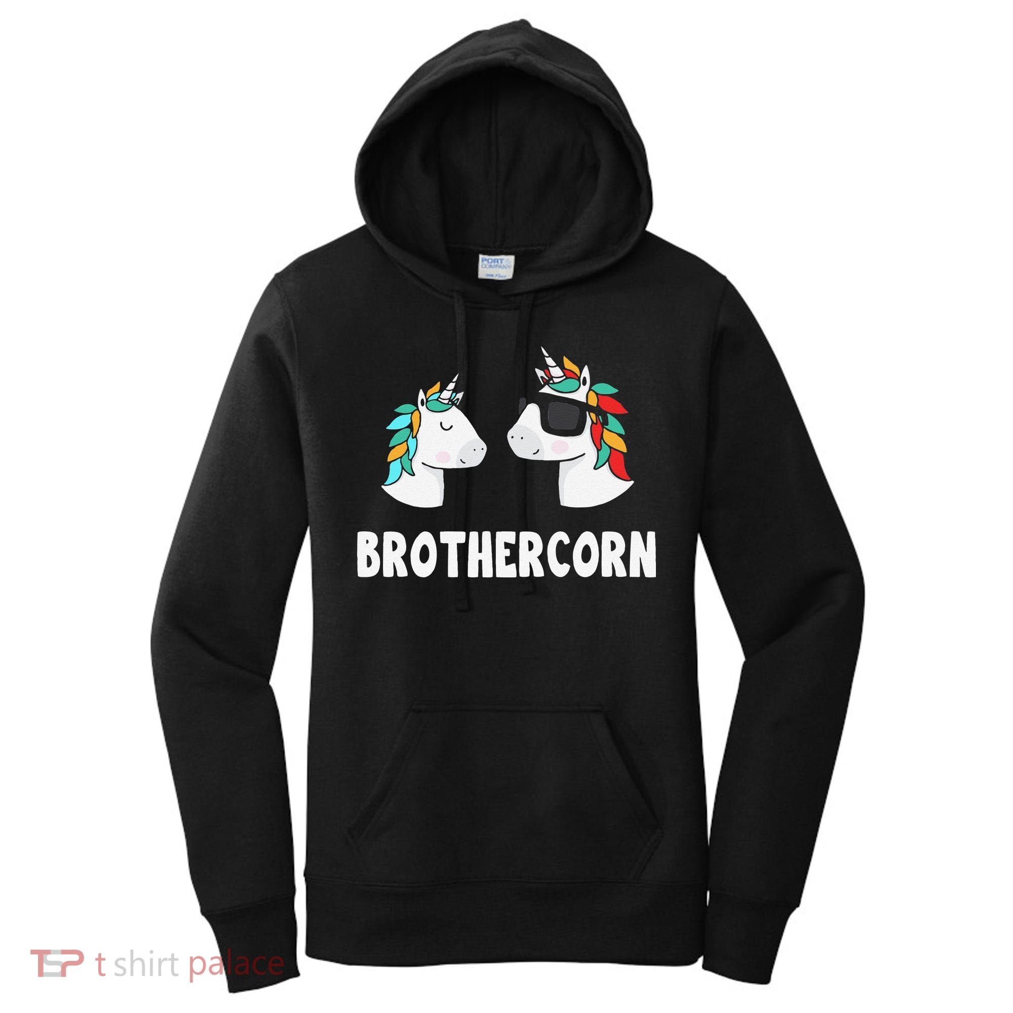 Brothercorn Unicorn Brother And Baby Fathers Day Birthday Women's Hoodie