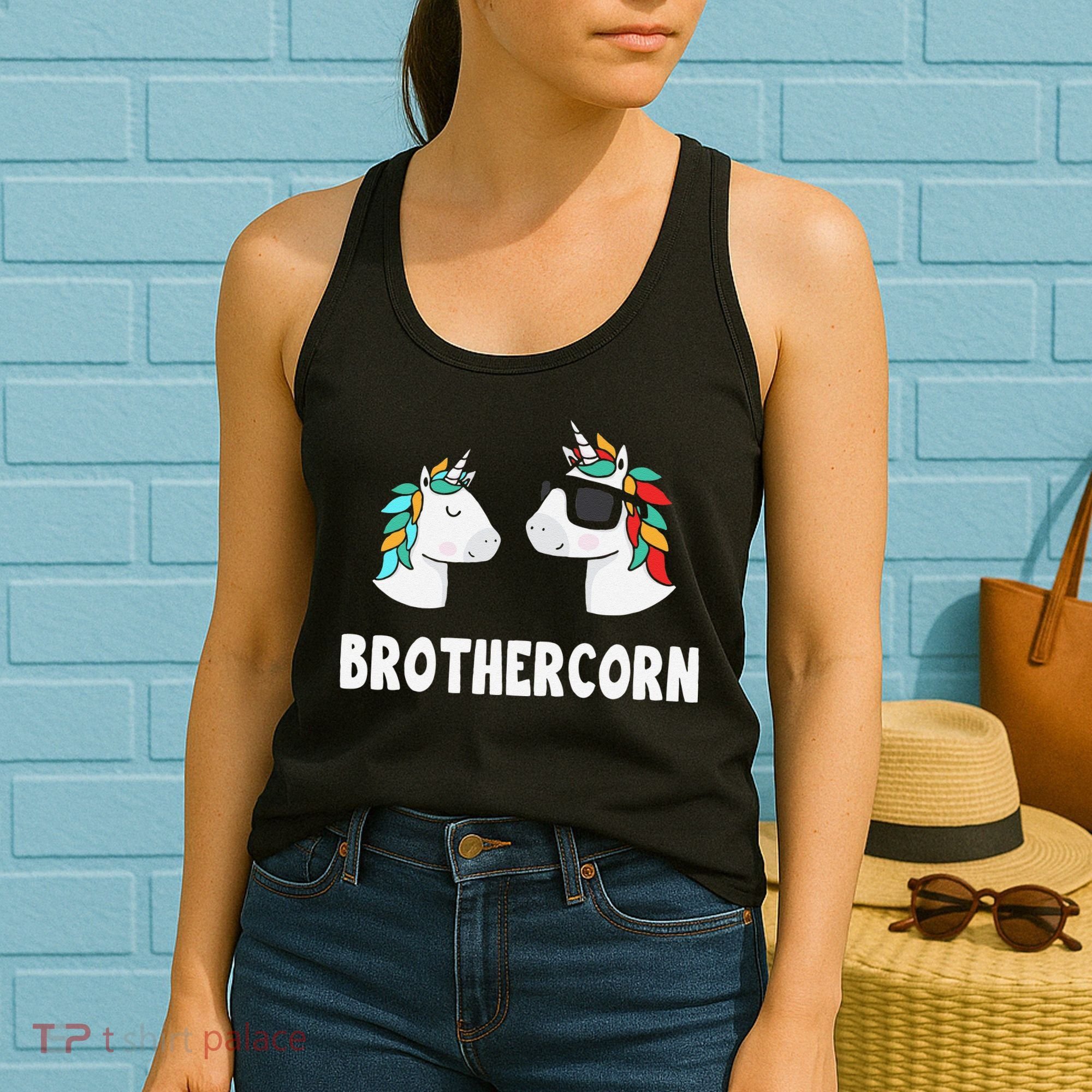 Brothercorn Unicorn Brother And Baby Fathers Day Birthday Women's Tank Top