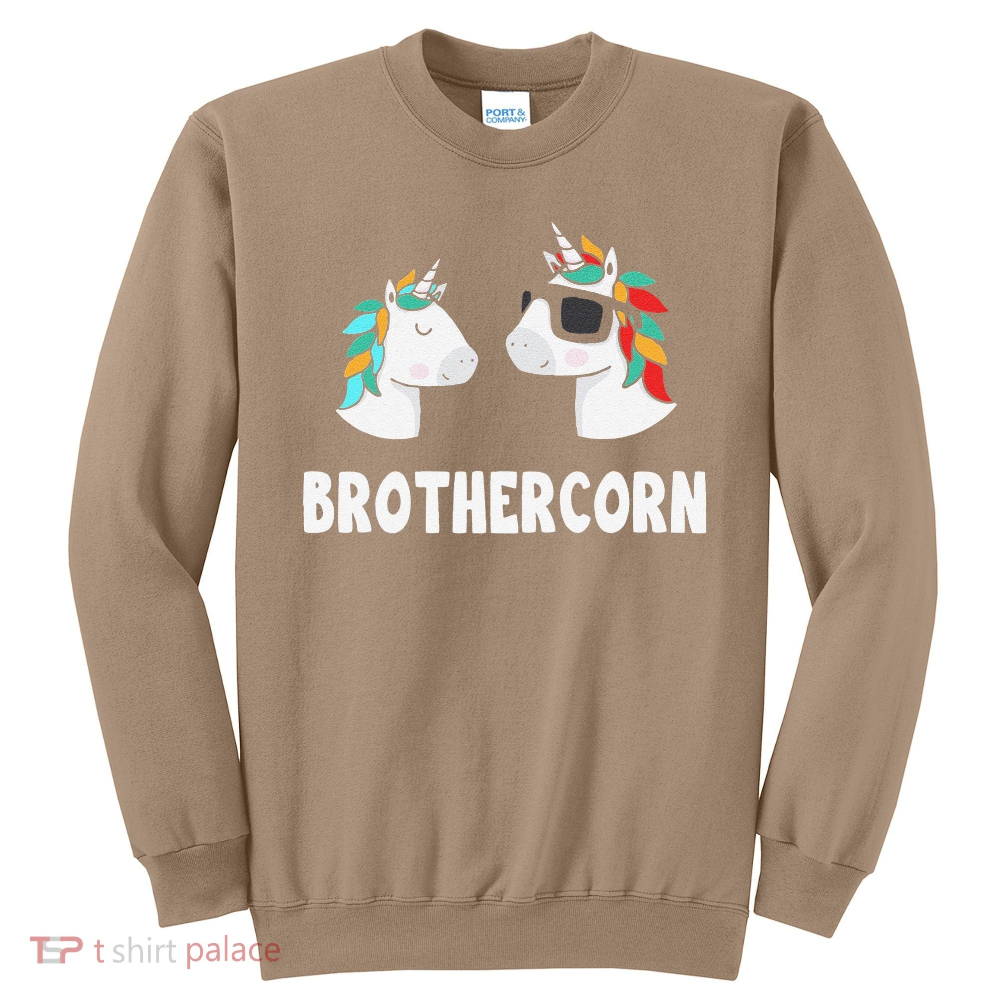 Brothercorn Unicorn Brother And Baby Fathers Day Birthday Sweatshirt