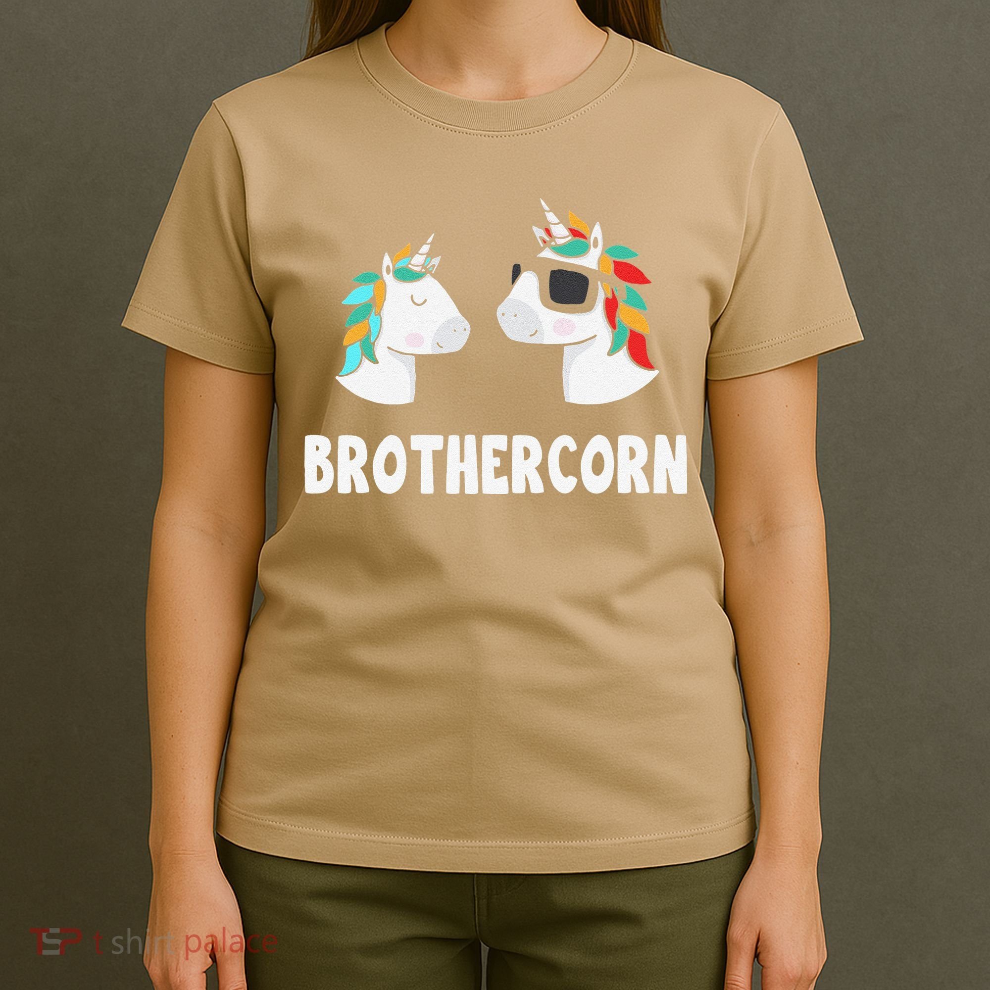 Brothercorn Unicorn Brother And Baby Fathers Day Birthday T-Shirt