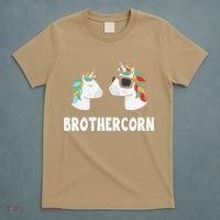 Brothercorn Unicorn Brother And Baby Fathers Day Birthday T-Shirt thumb 5