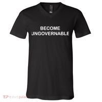 Become Ungovernable V-Neck T-Shirt thumb 0