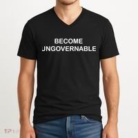Become Ungovernable V-Neck T-Shirt thumb 2