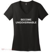 Become Ungovernable Women's V-Neck T-Shirt thumb 0