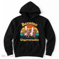 Become Ungovernable Baby Hippo Moo Deng Funny Meme Hoodie thumb 0