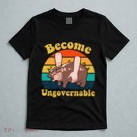 Become Ungovernable Baby Hippo Moo Deng Funny Meme T-Shirt thumb 5