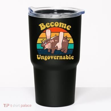 Become Ungovernable Baby Hippo Moo Deng Funny Meme Tumbler
