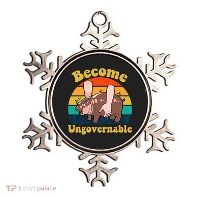 Become Ungovernable Baby Hippo Moo Deng Funny Meme Ornament