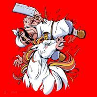 Butcher Unicorn Santa Hat thumb 1