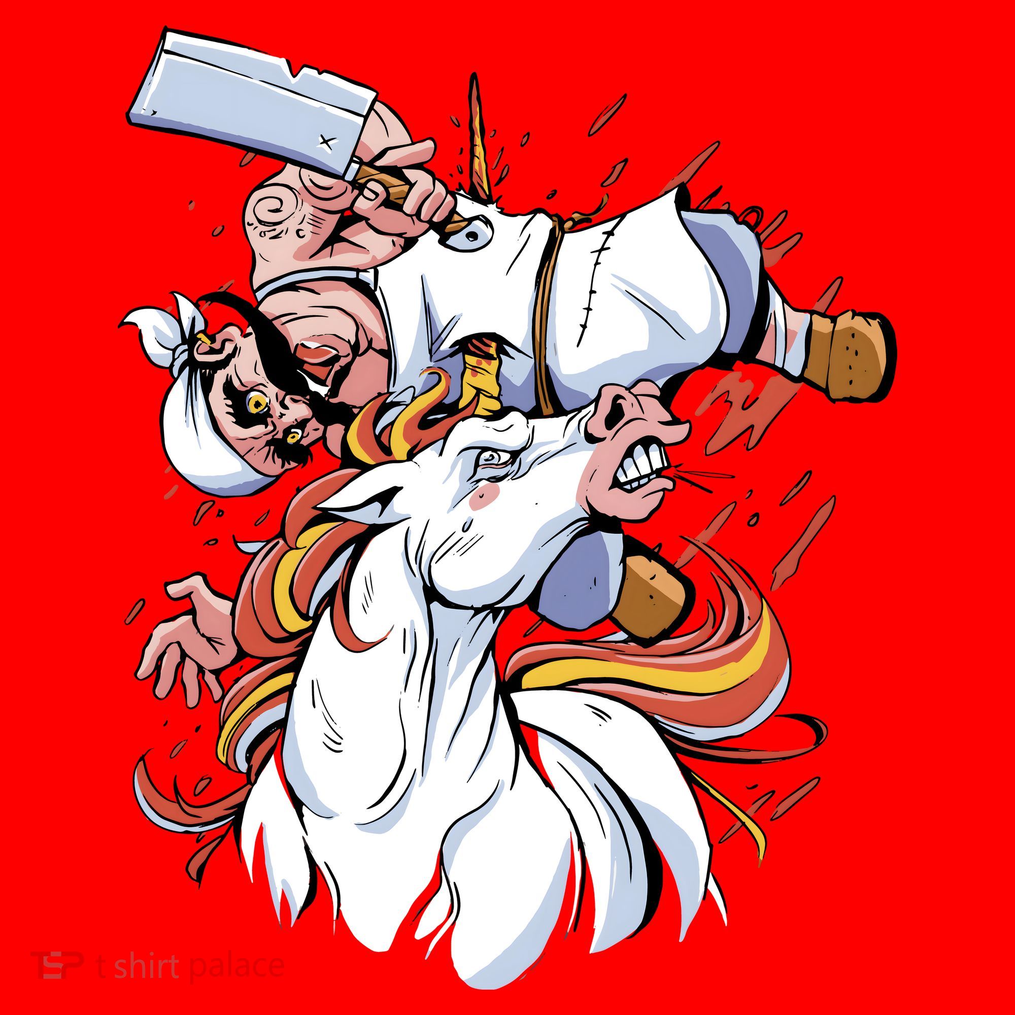 Butcher Unicorn Santa Hat