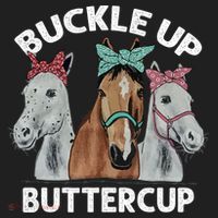 Buckle Up Buttercup Horses Hat thumb 2