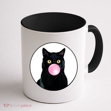 Bubble Cat Coffee Mug back