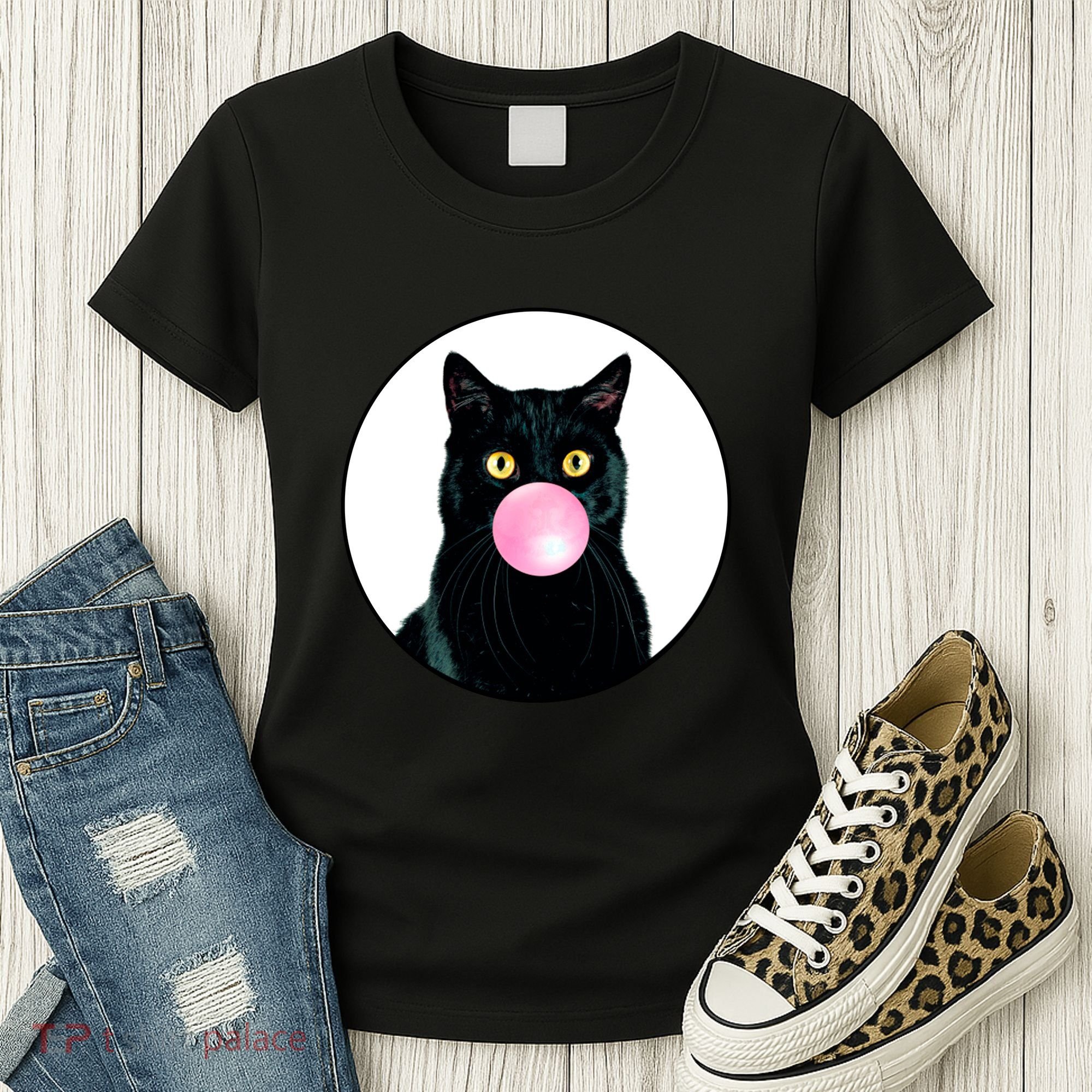 Bubble Cat Women's T-Shirt