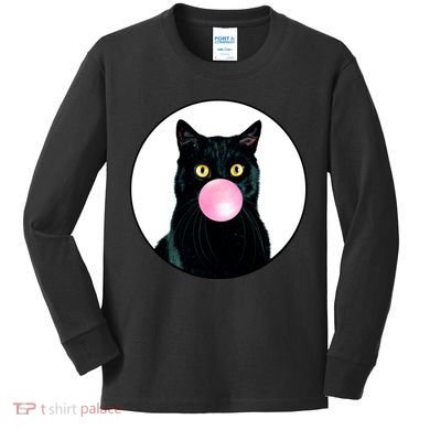 Bubble Cat Kids Long Sleeve Shirt