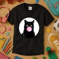Bubble Cat Kids T-Shirt thumb 3