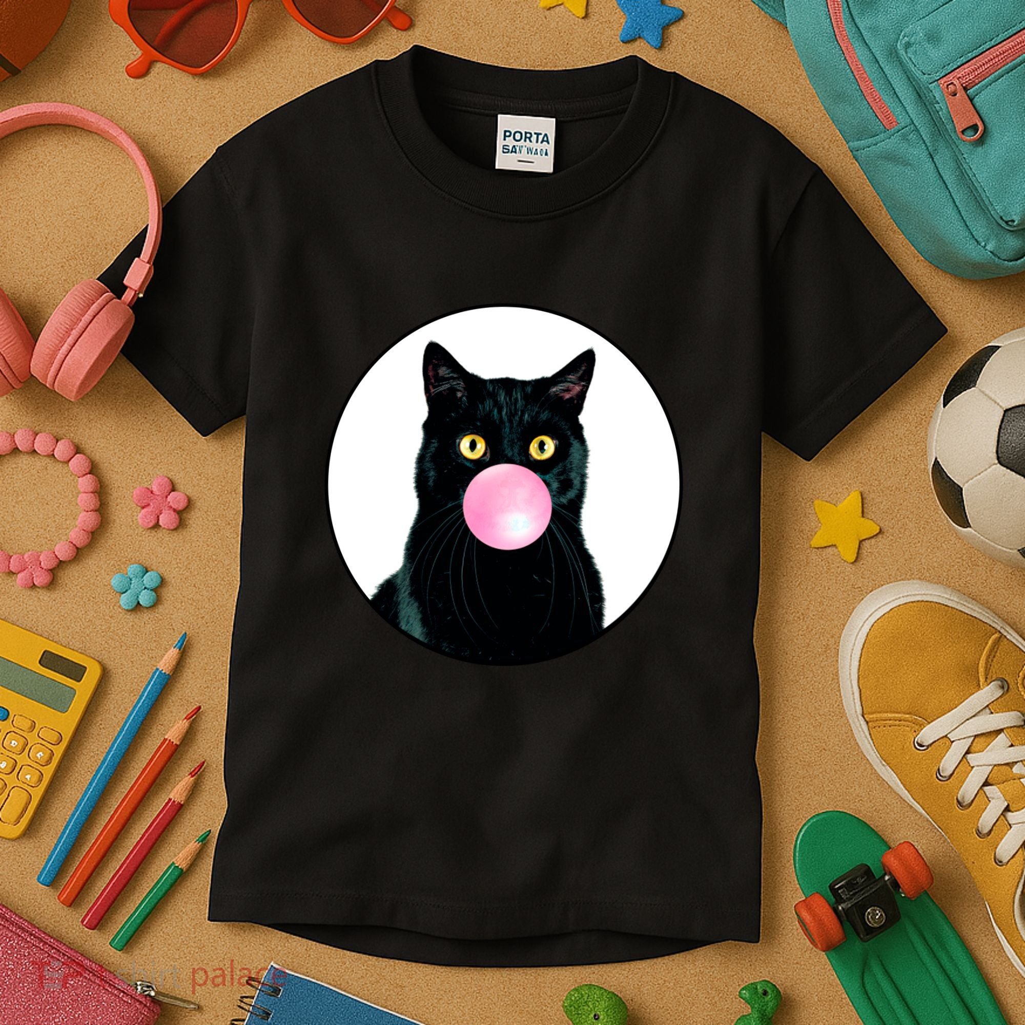 Bubble Cat Kids T-Shirt