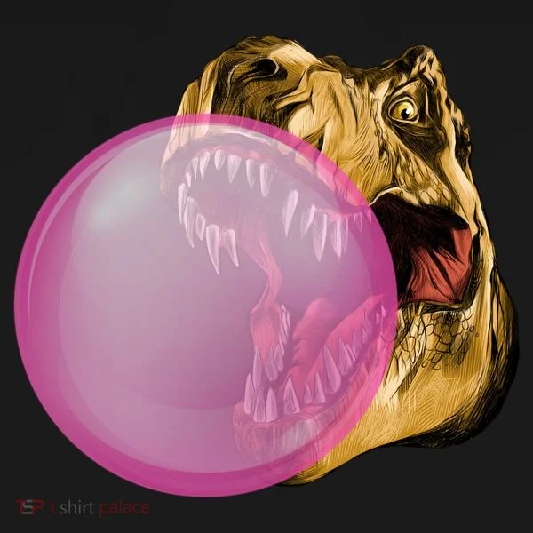 Bubble Gum T-Rex Doggie Tank