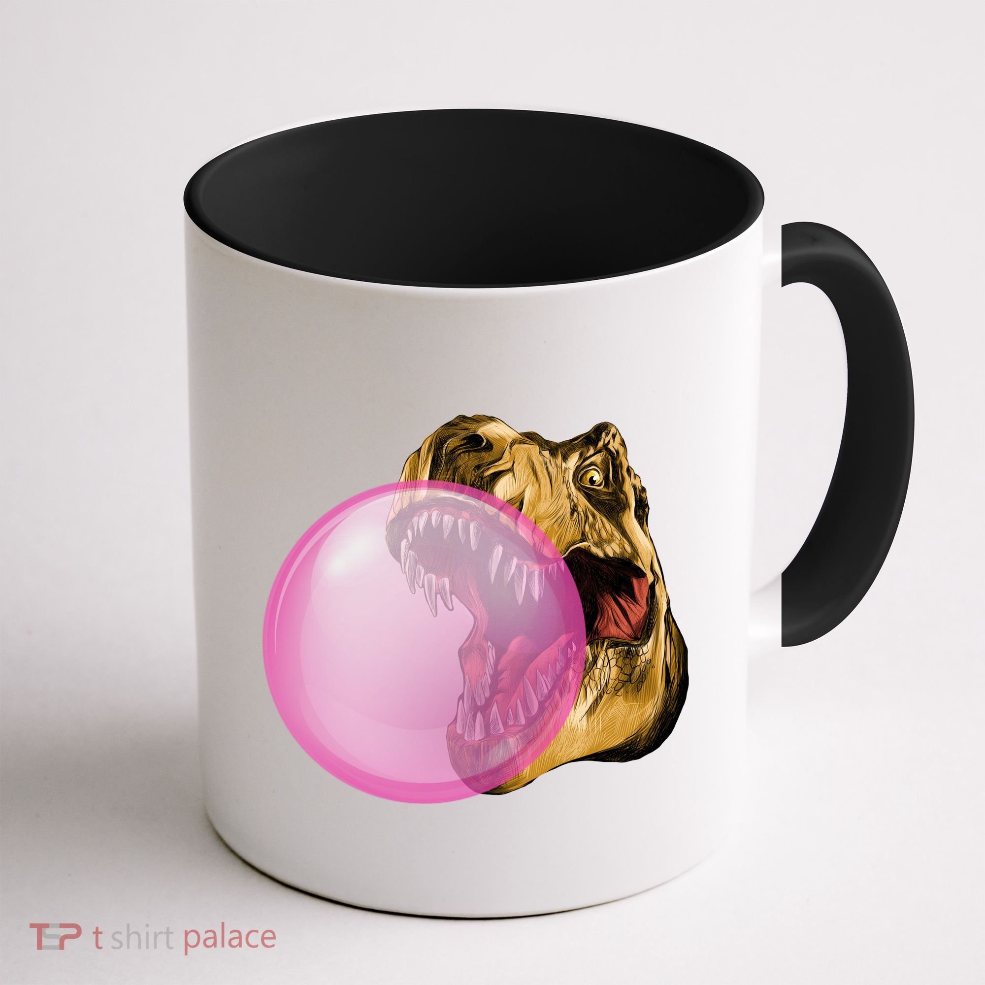 Bubble Gum T-Rex Coffee Mug