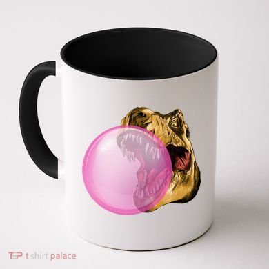 Bubble Gum T-Rex Coffee Mug