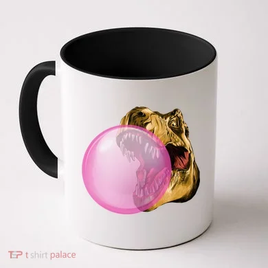 Bubble Gum T-Rex Coffee Mug