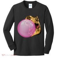 Bubble Gum T-Rex Kids Long Sleeve Shirt thumb 0