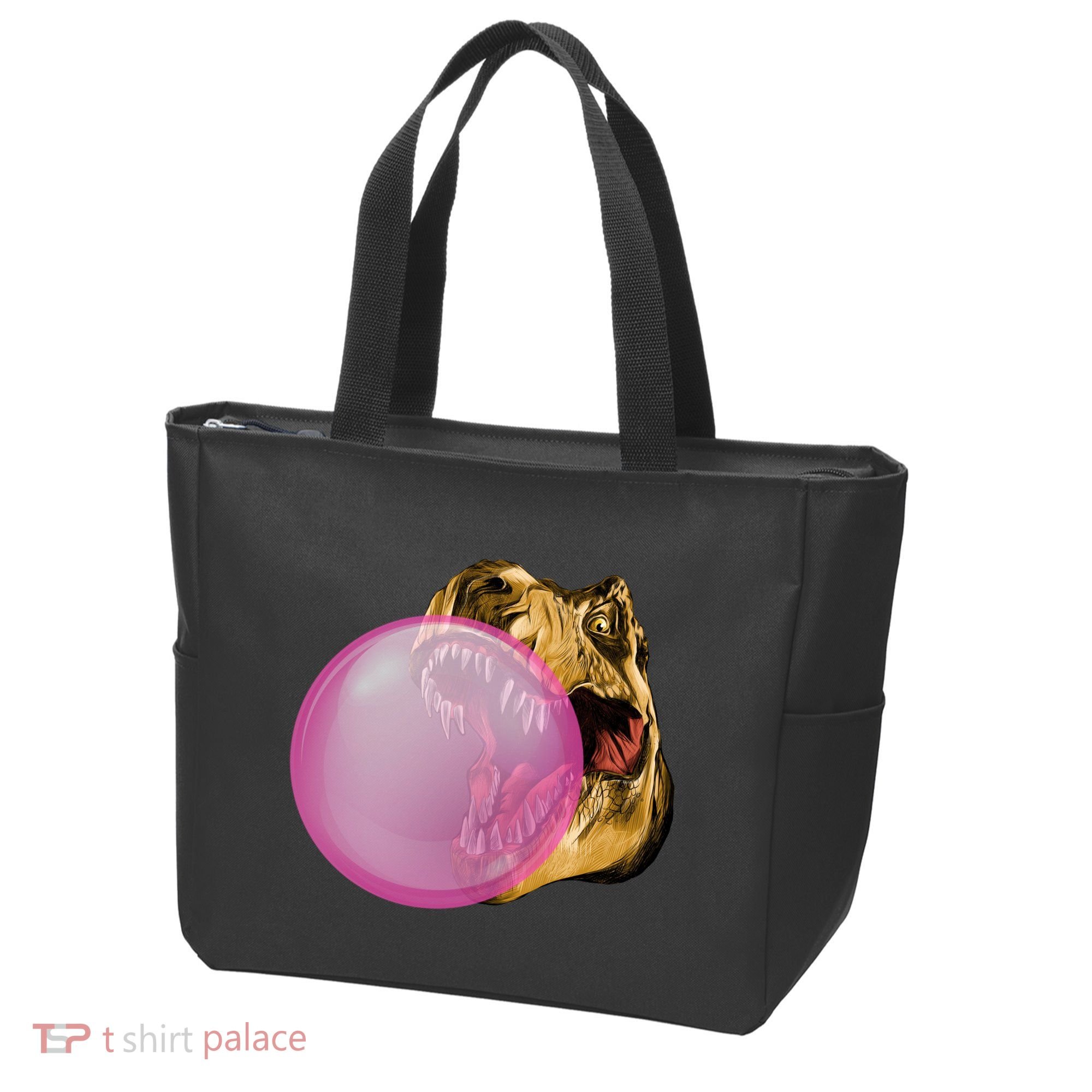 Bubble Gum T-Rex Tote Bag